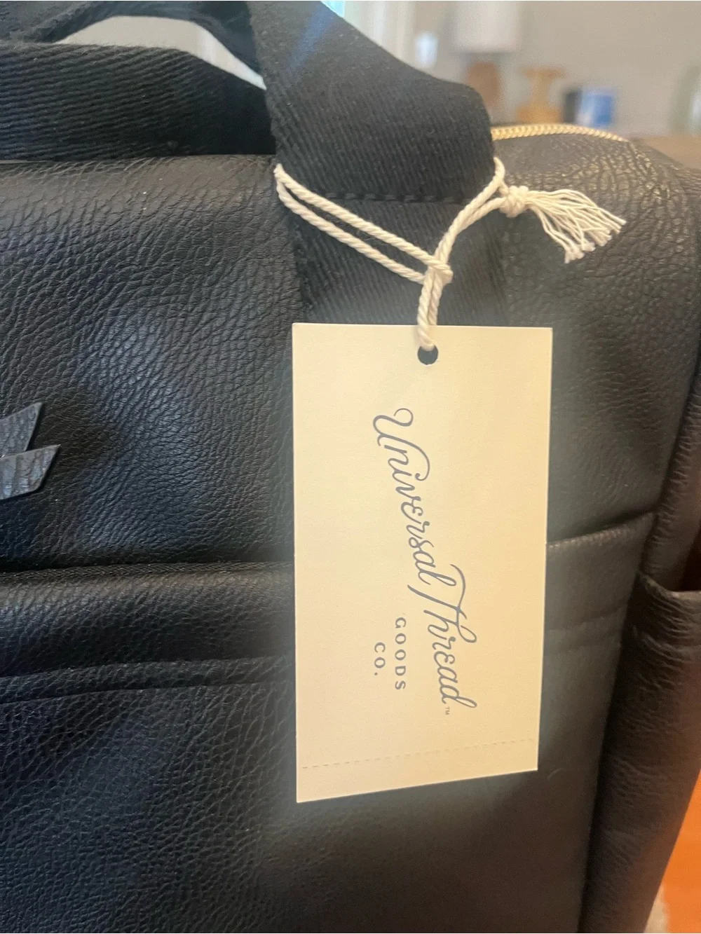 Universal Thread Black Pebble Backpack with Top Handles